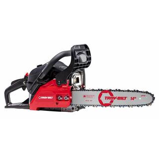 Troy-Bilt 14 in. 42 cc 2-Cycle Lightweight Gas Chainsaw with Automatic Chain Oiler TB4214