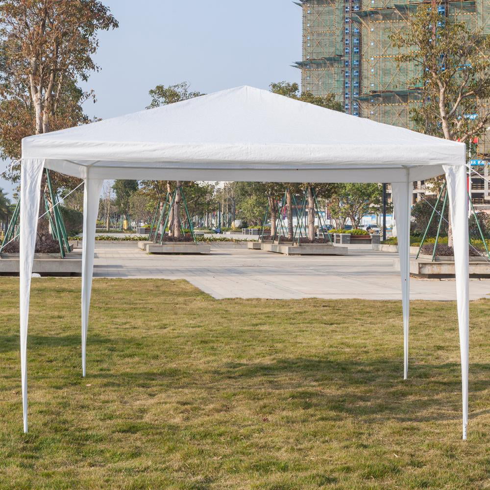 UBesGoo 10' x 10' Canopy Waterproof Party Tent Practical Outdoor Tent for Parties White