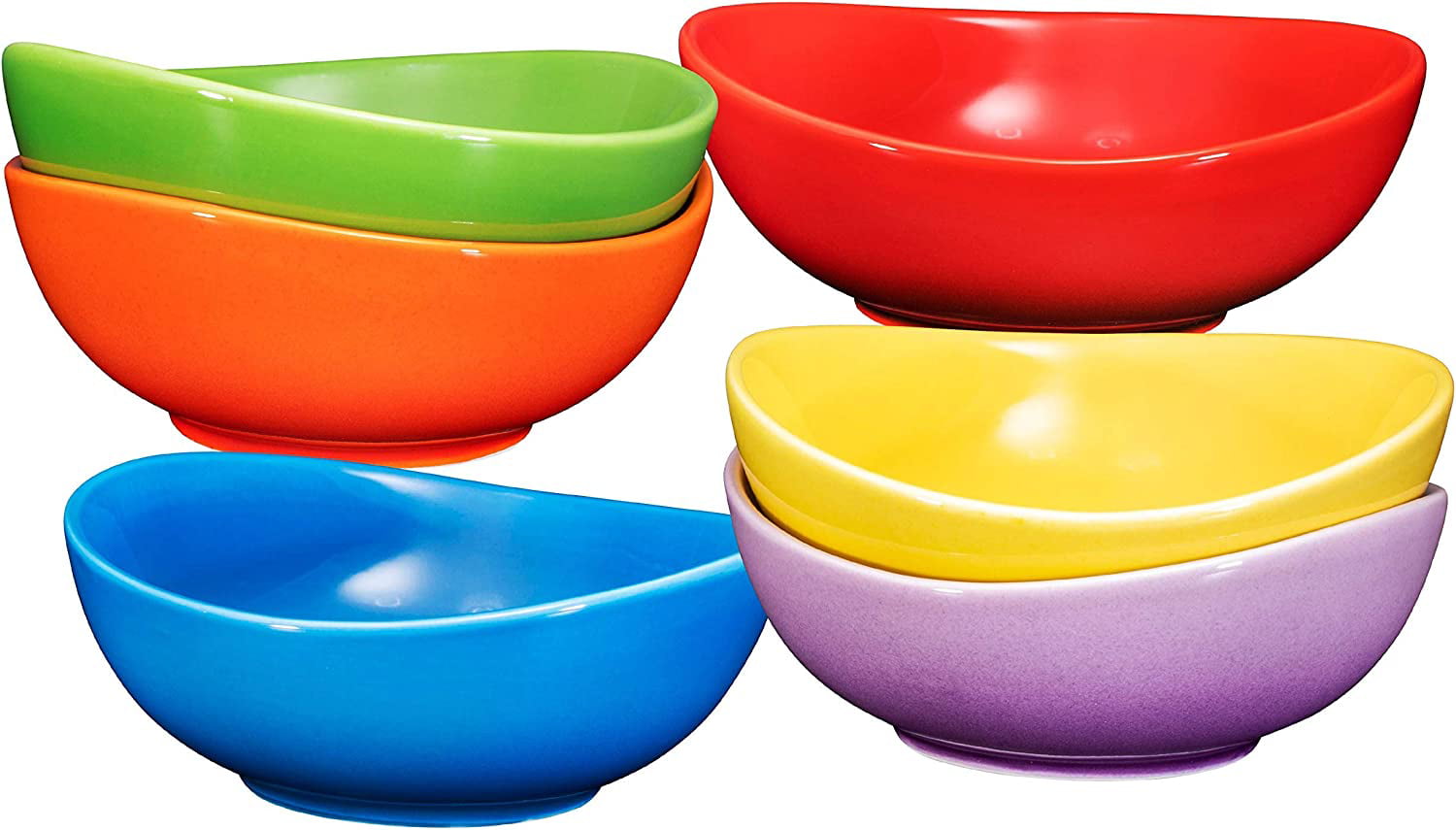 Bruntmor Ceramic Dessert Bowls Set 18 Oz Durable Ceramic Bowls Set Of 6