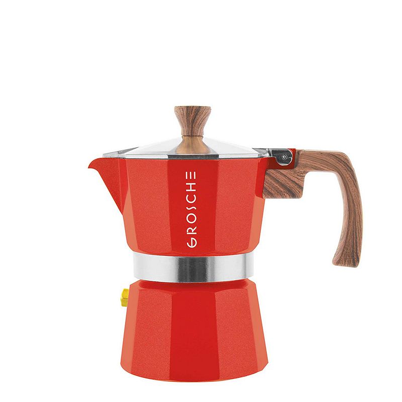 GROSCHE Milano Stovetop Espresso 3-Cup Moka Pot Coffee Maker