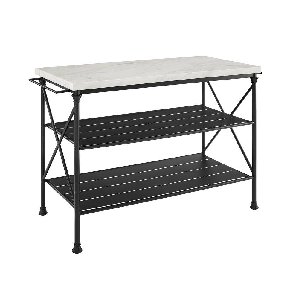 CROSLEY FURNITURE Madeleine Black Kitchen Island CF3024-MB