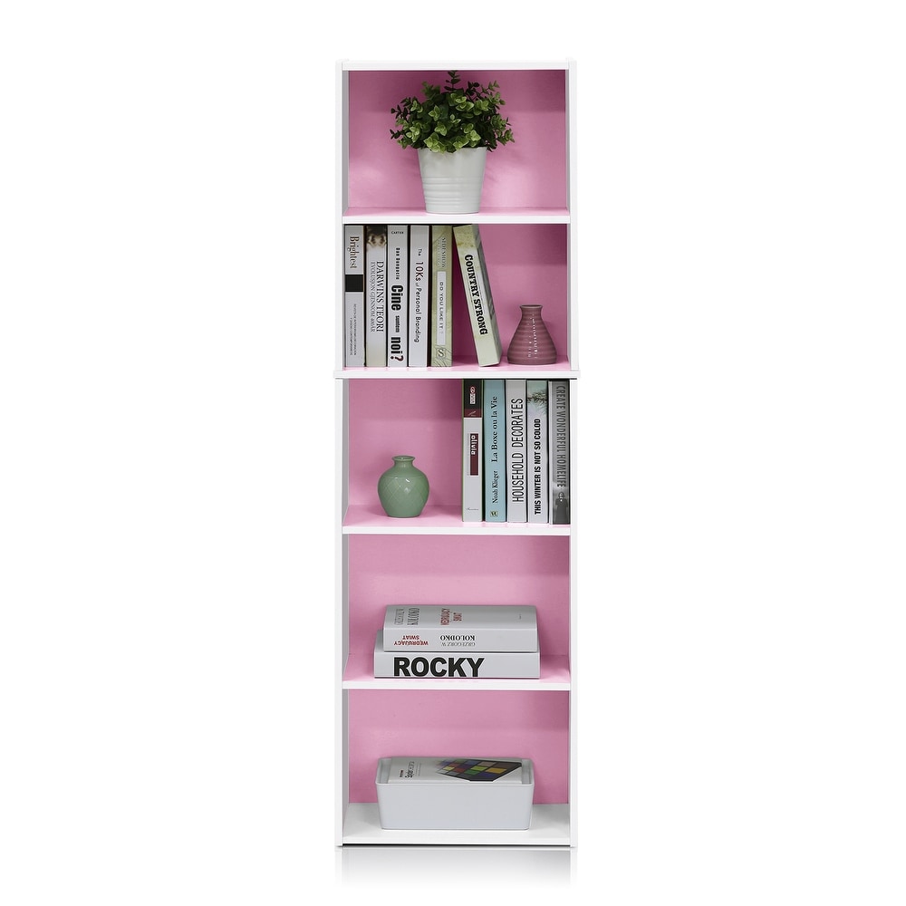Porch   Den Hollygrove Reversible Color 5 tier Open Shelf Bookcase
