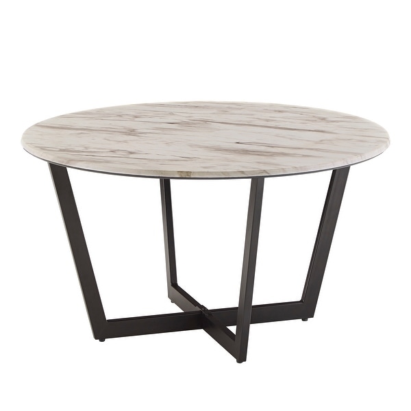 Nazeem Faux Marble and Metal Tables by iNSPIRE Q Modern