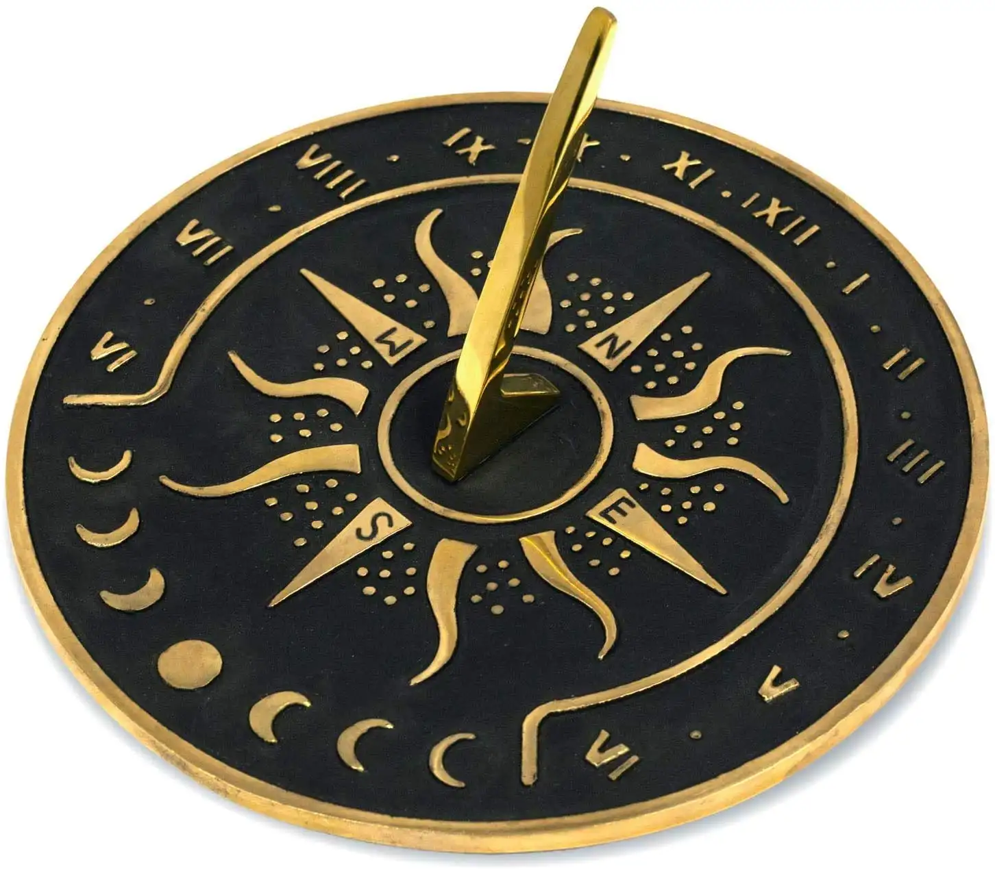 Brass Sundial Grow Old with Me Size 8 Inch Approx Made In India For Garden Home Decor Wedding Gift By Adiba Home Decor