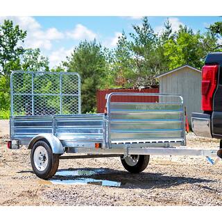  DK2 4.5 ft. x 7.5 ft. Single Axle Galvanized Utility Trailer Kit with Drive-Up Gate MMT5X7G-DUG