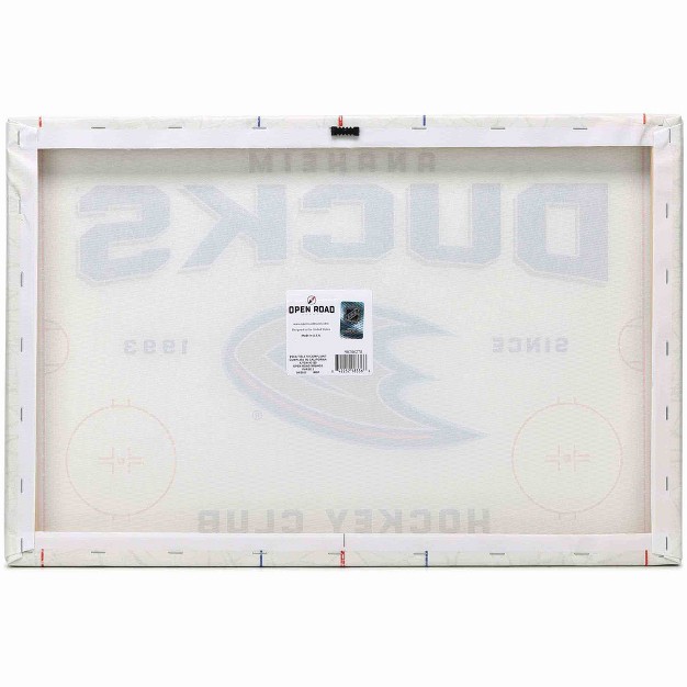 Nhl Anaheim Ducks Rink Canvas