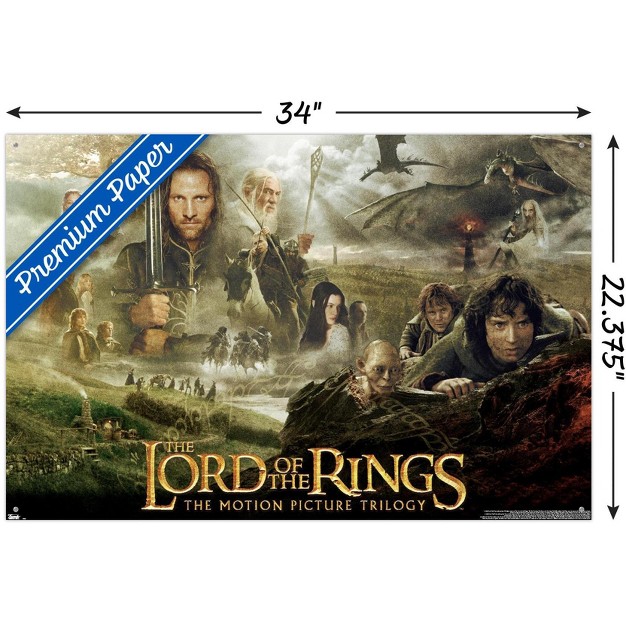 Trends International The Lord Of The Rings The Motion Picture Trilogy Unframed Wall Poster Prints