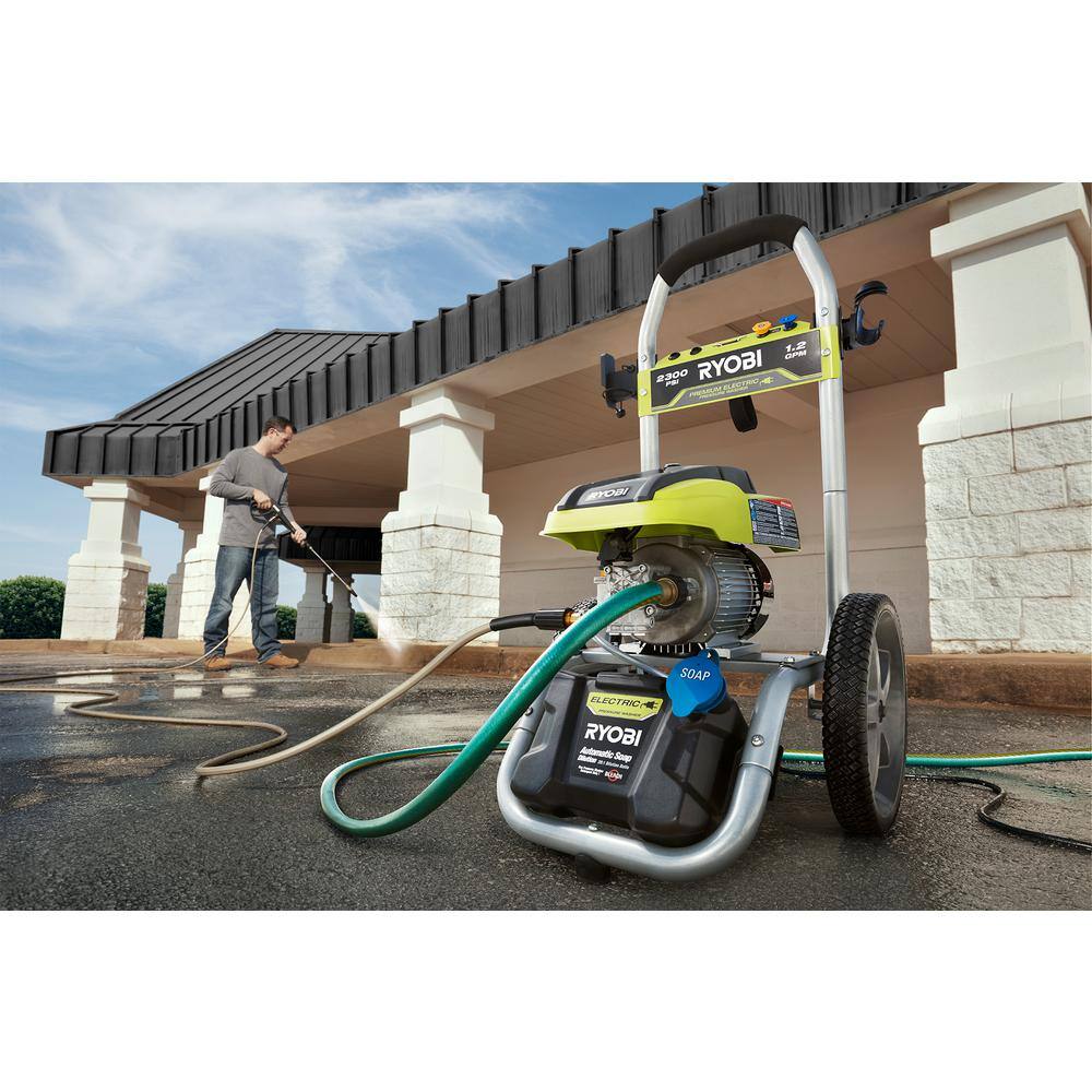 RYOBI 2300 PSI 1.2 GPM High Performance Cold Water Corded Electric Pressure Washer RY142300