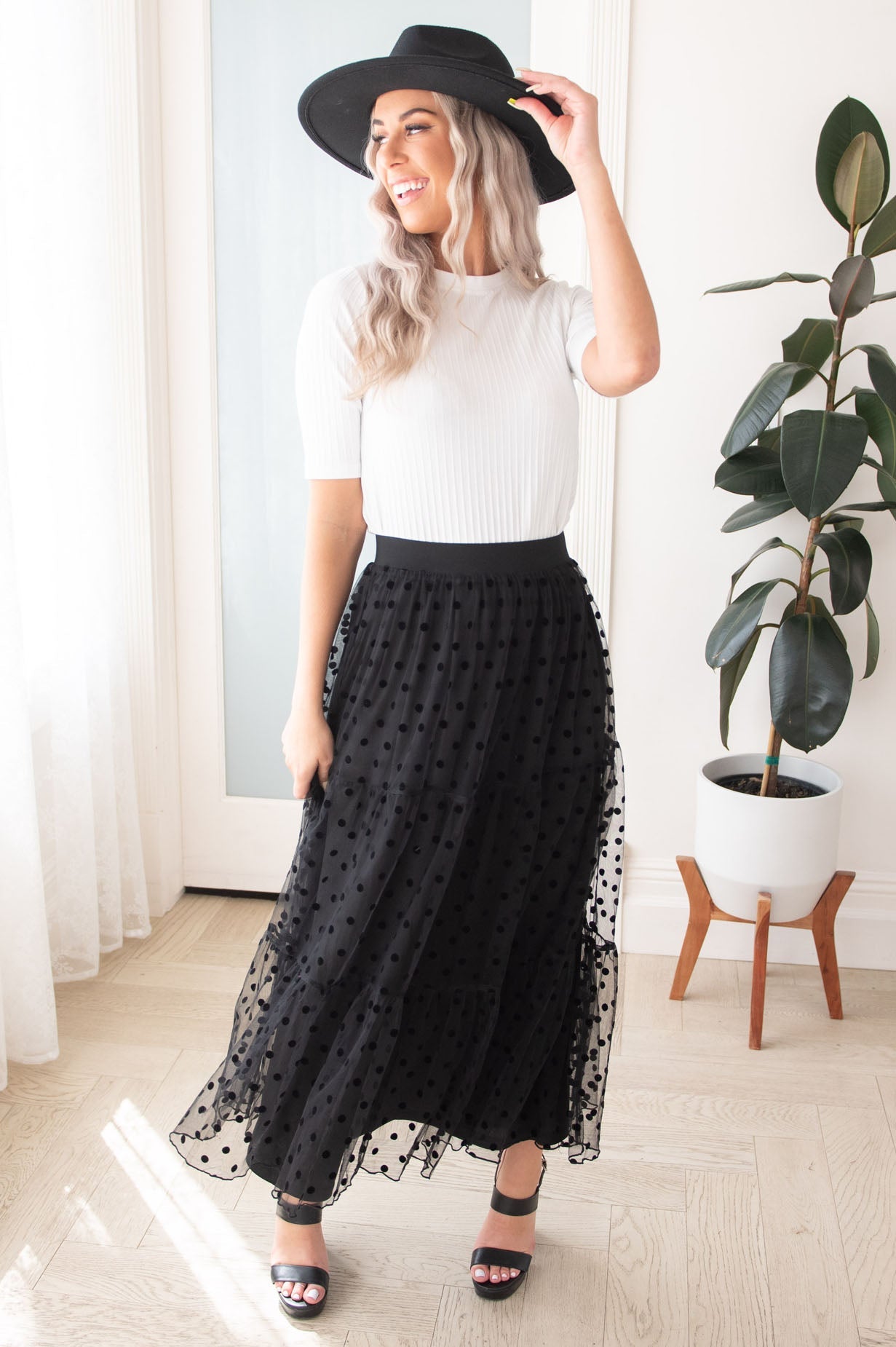 Twirling Beauty Modest Tulle Skirt