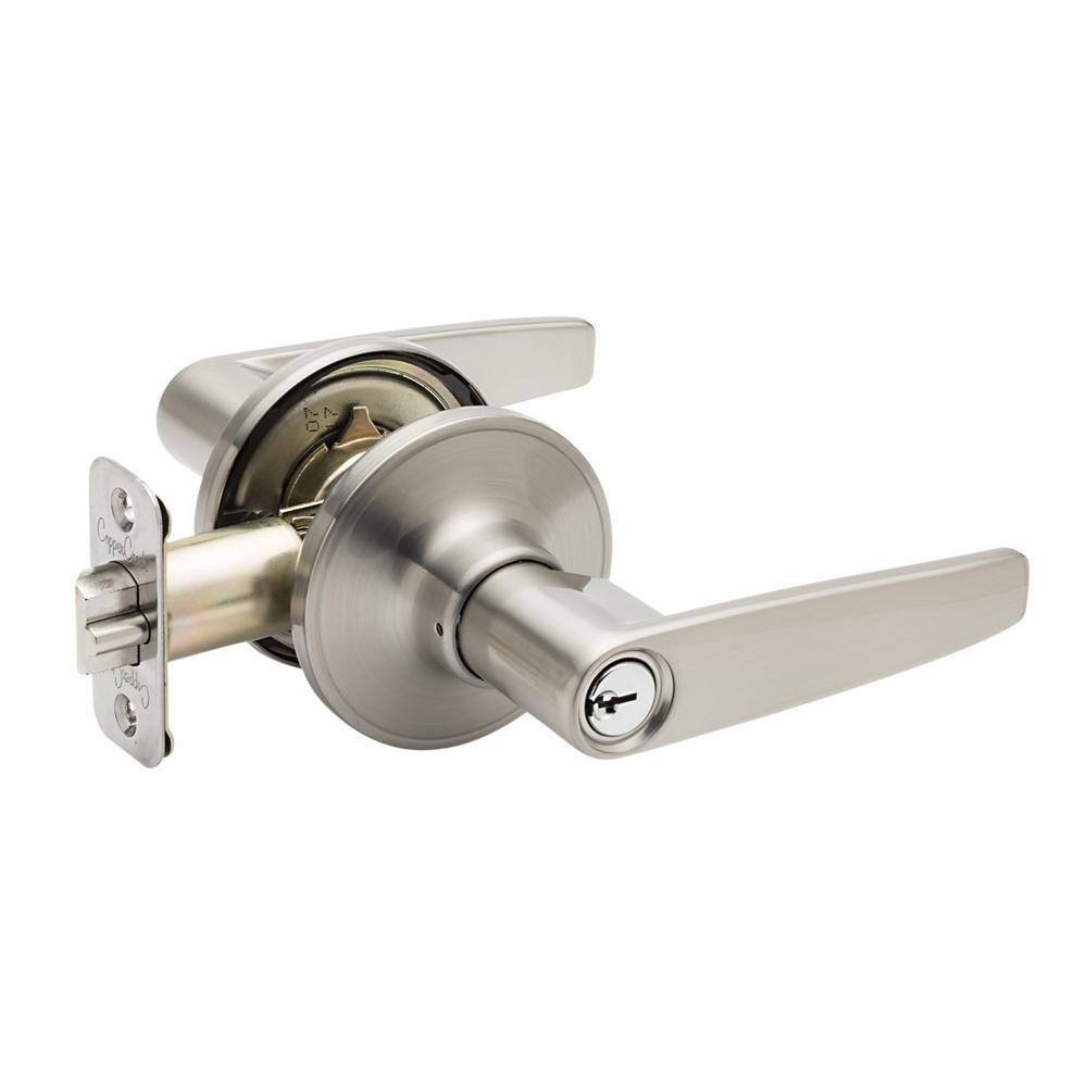 Copper Creek Daley Satin Stainless Keyed Entry Door Handle DL1240SS