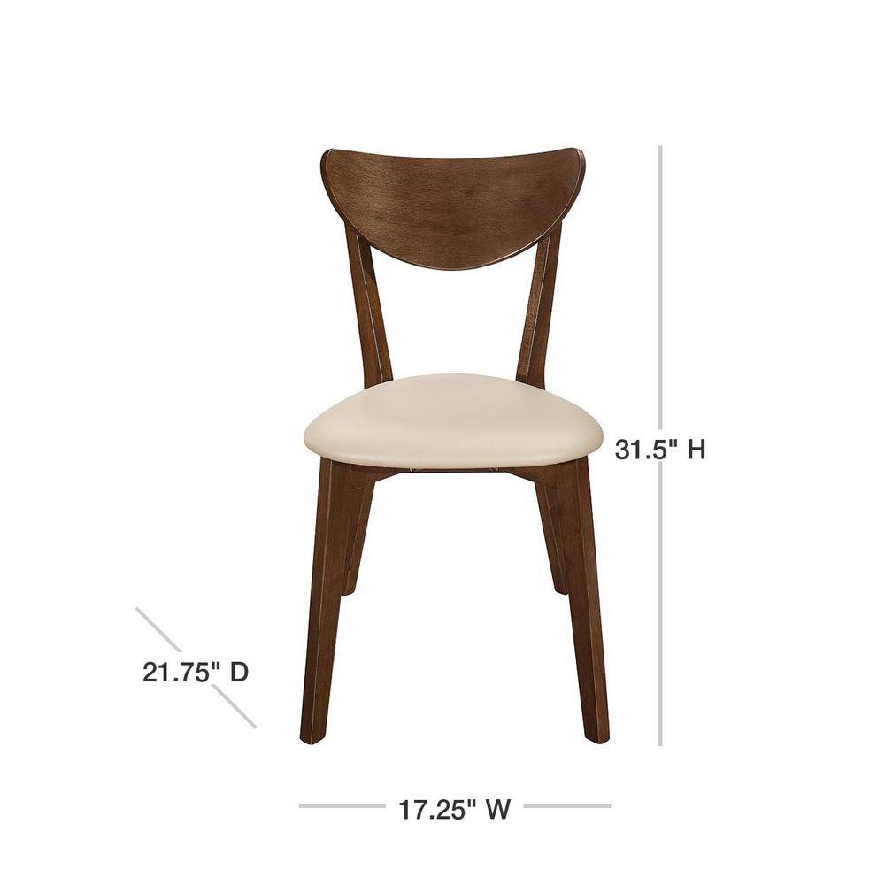 Coaster Kersey Collection ChestnutCappuccino Wooden Dining Chair (Set of 2) 103062