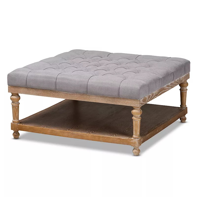 Baxton Studio Kelly Ottoman