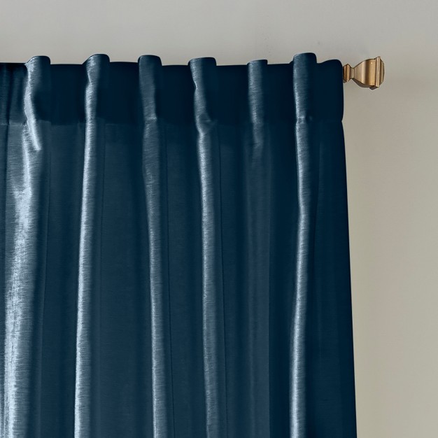 Carnaby Rustic Vogue Distressed Velvet Single Window Curtain Panel Elrene Home Fashions