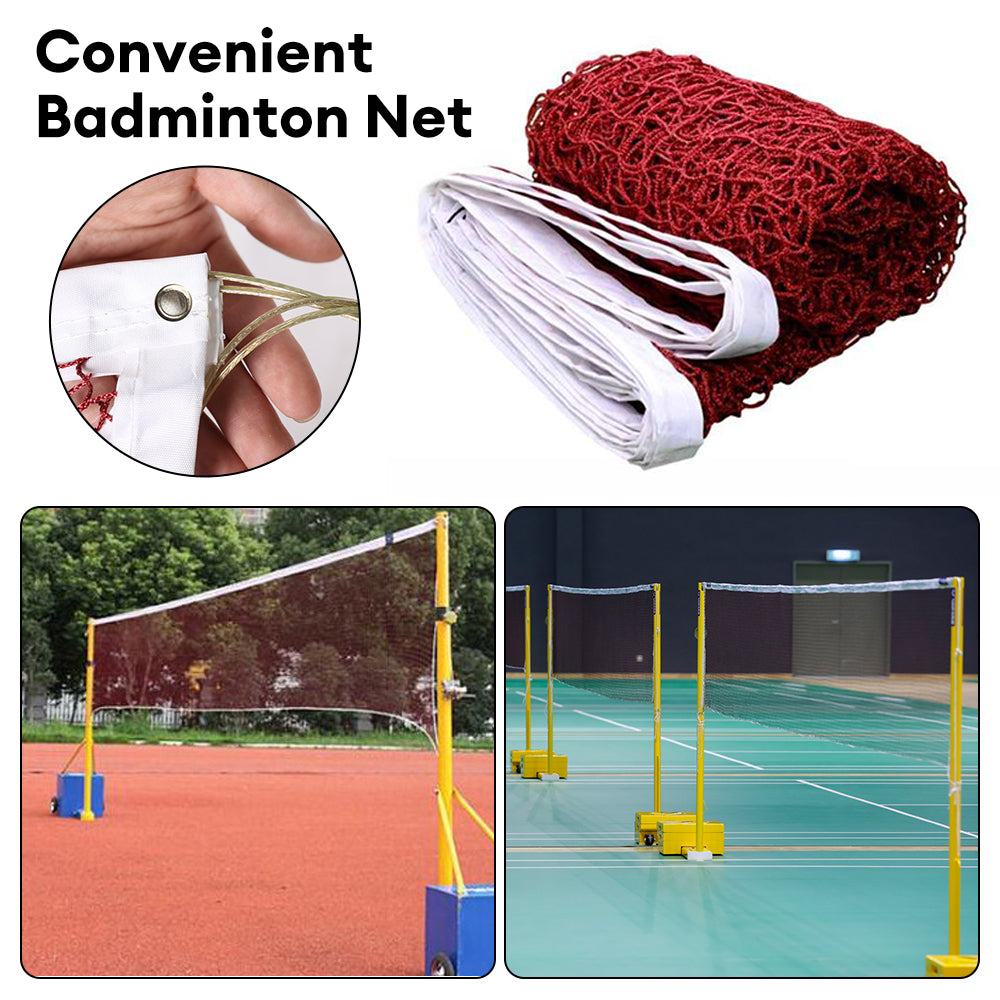 Occkic Volleyball Net Outdoor Heavy Duty Badminton Net Professional Volleyball Nets for Pool Schoolyard Beach， Red