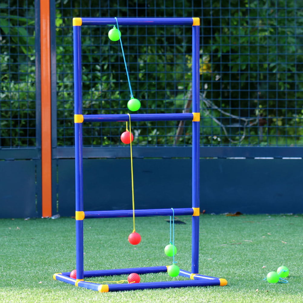 Toss Game Backyard Outdoor Play Golf Toy Kids Lawn Sport Funny Ladder Ball Set