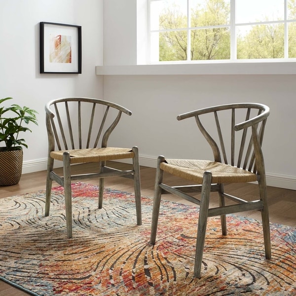 Flourish Spindle Wood Dining Side Chair Set of 2