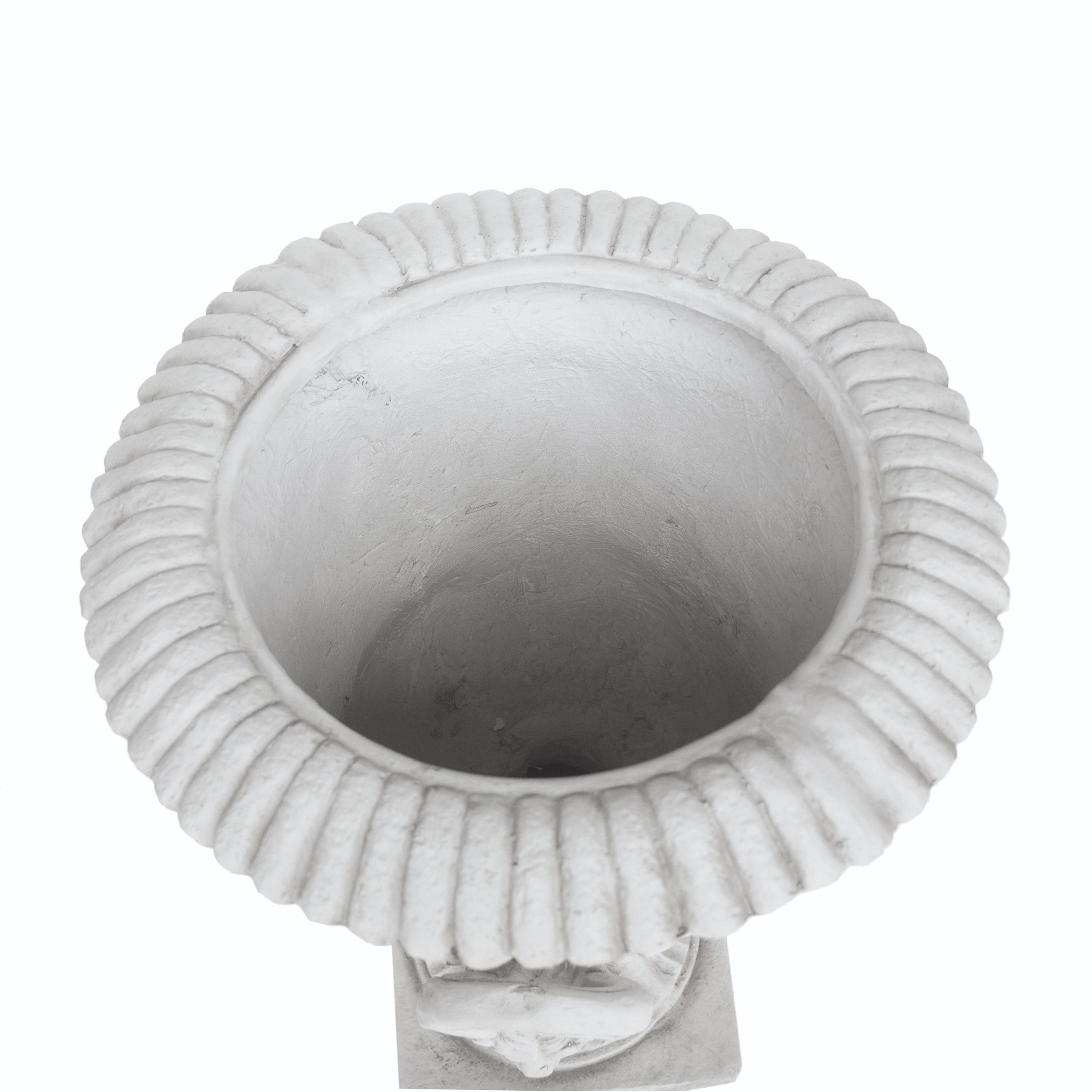 Joa Chalice Garden Urn Planter, Roman, Botanical, Lightweight Concrete