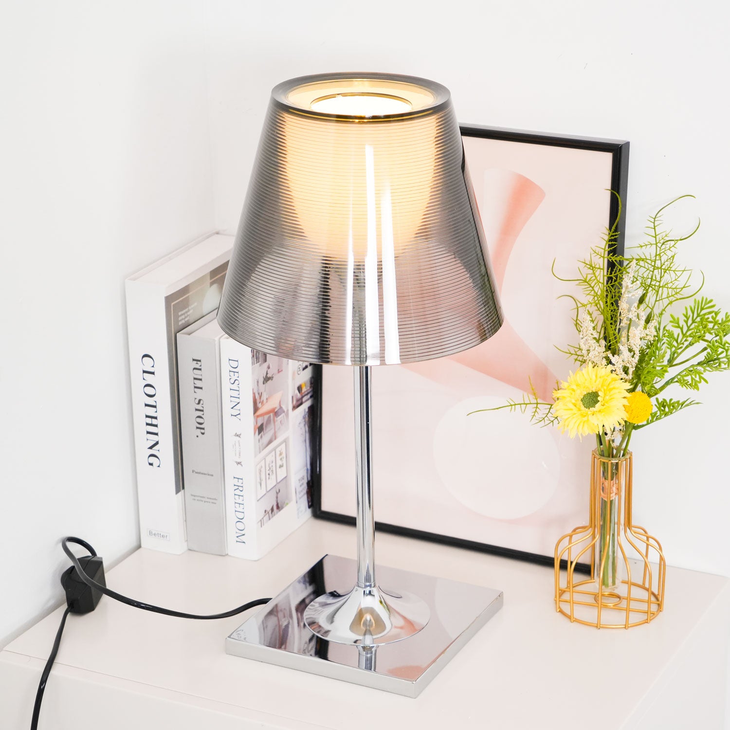 Chrome Prism Table Lamp