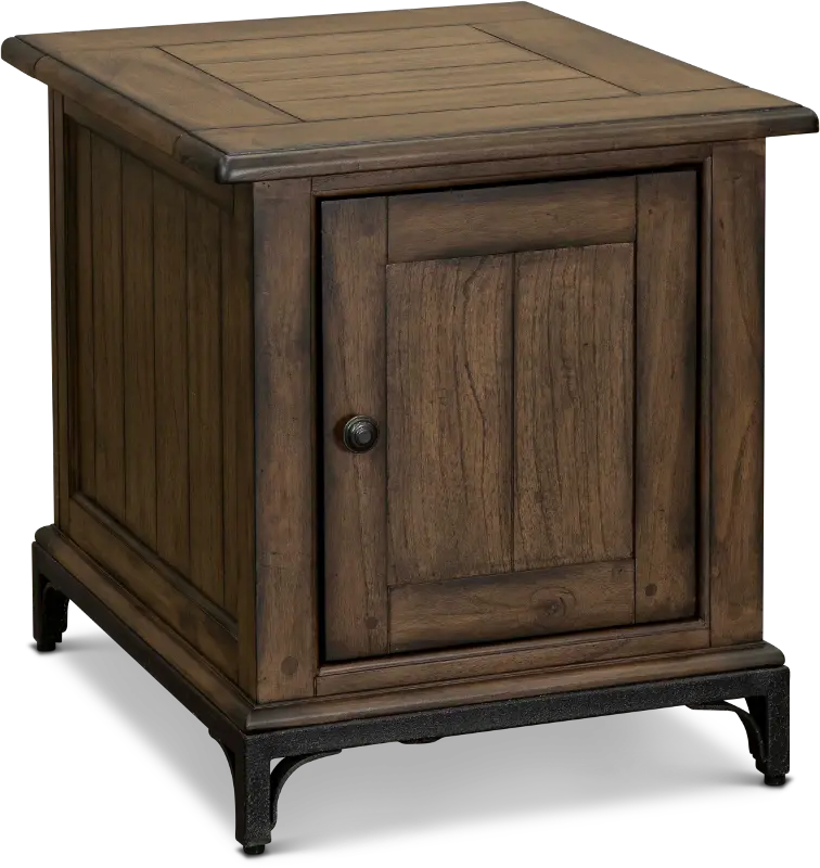 Stone Mountain Side Table with Door