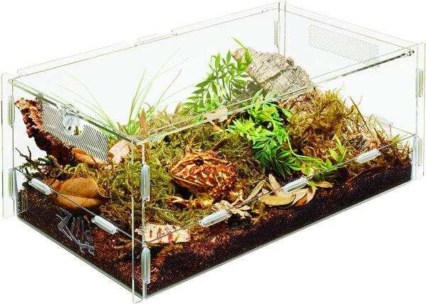 Zilla Micro Habitat Terrariums with Locking Latch Terrestrial