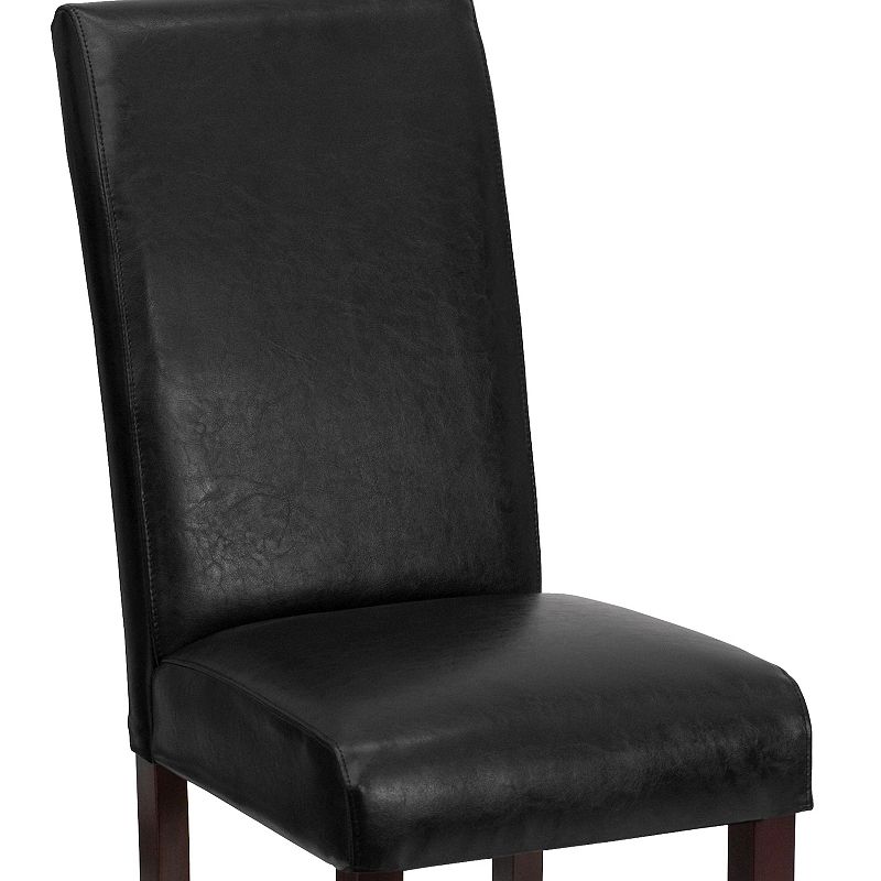 Flash Furniture Traditional Faux-Leather Parsons Dining Chair