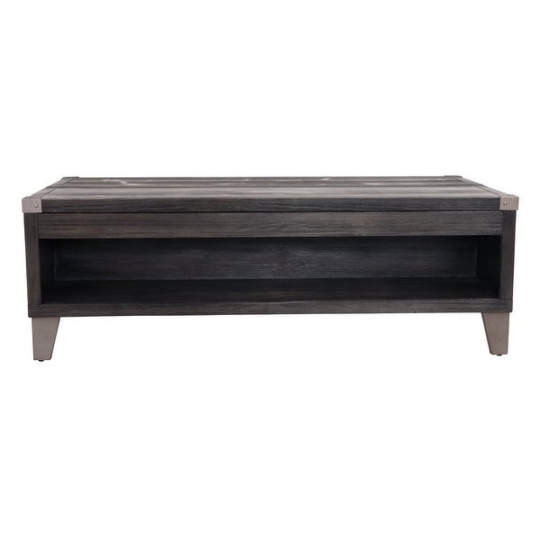 Ashley T901-9 Weathered Pine Finish Todoe Lift Top Cocktail Table