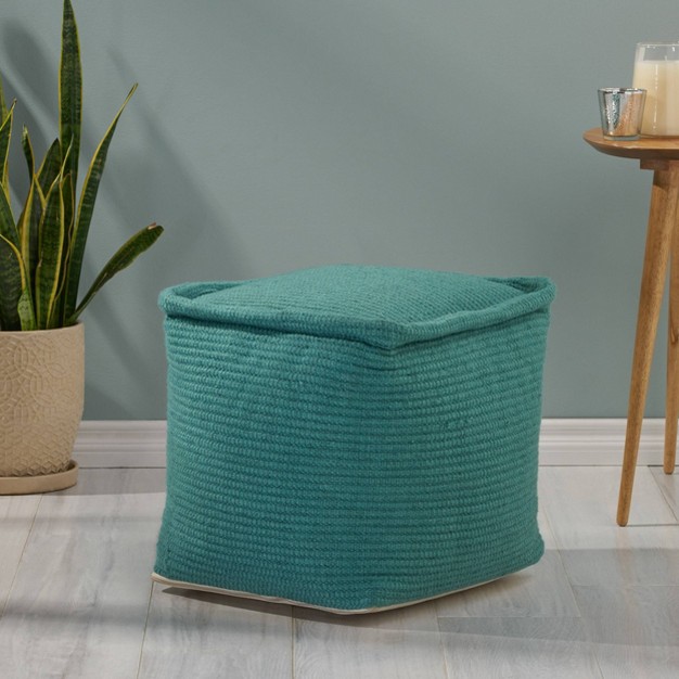 Cadence Boho Yarn Pouf Christopher Knight Home