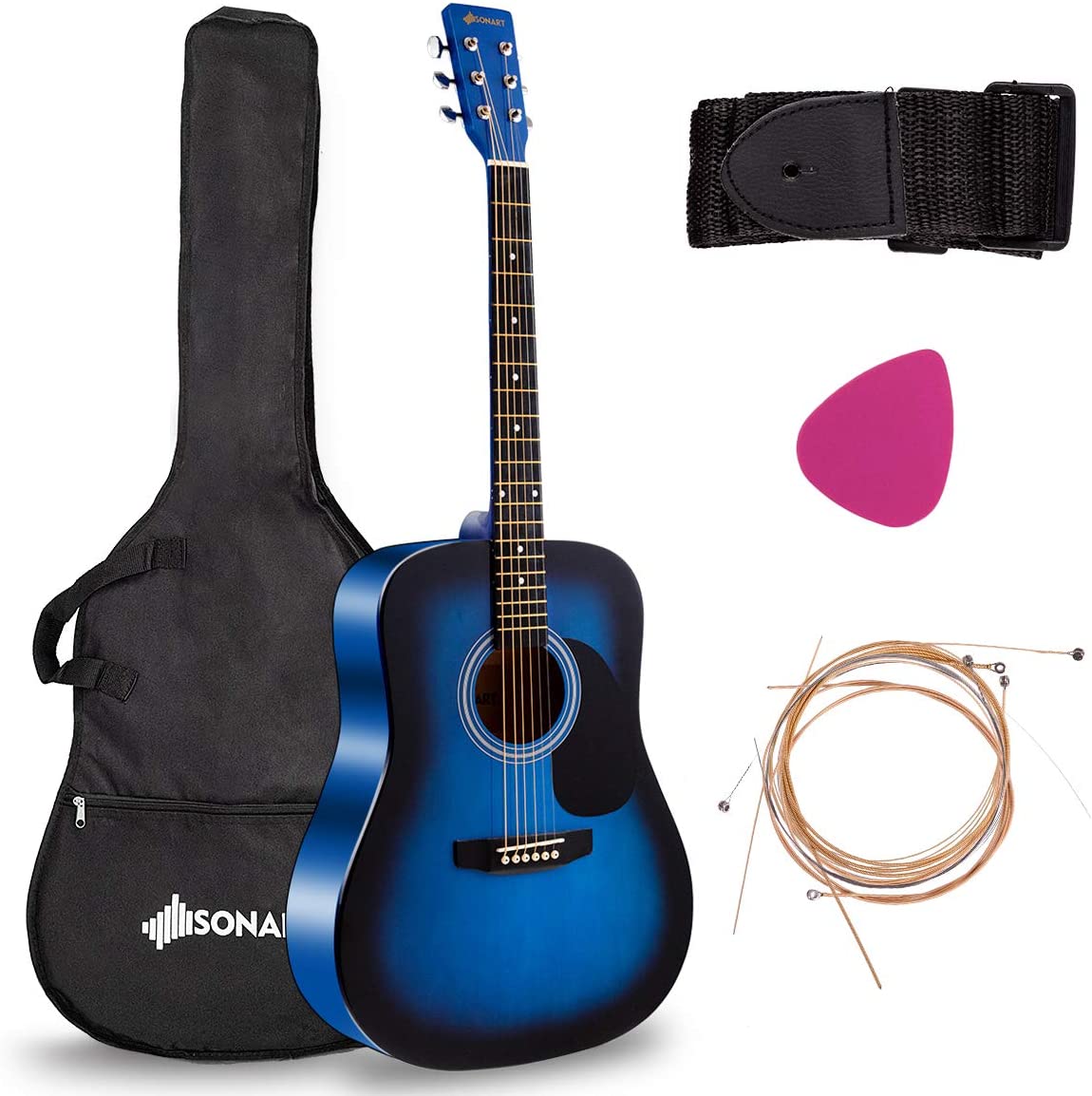 Sonart 41'' Full Size Beginner Acoustic Guitar