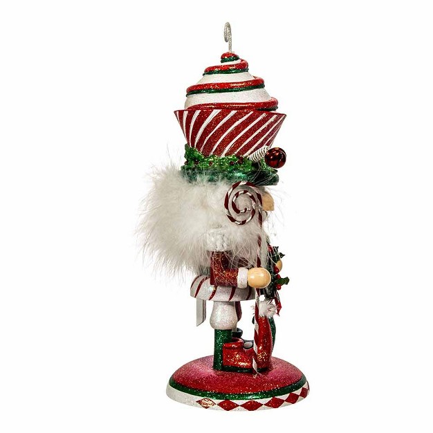 Kurt Adler 12 inch Hollywood Cupcake Swirl Hat Nutcracker