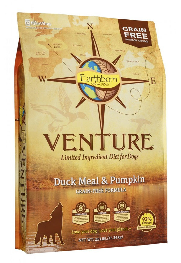 Earthborn Holistic Venture Grain Free Duck Meal and Pumpkin Dry Dog Fo