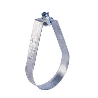 The Plumber's Choice 2-12 in. Swivel Loop Hanger for Vertical Pipe Support Galvanized Steel 212HSRNGP