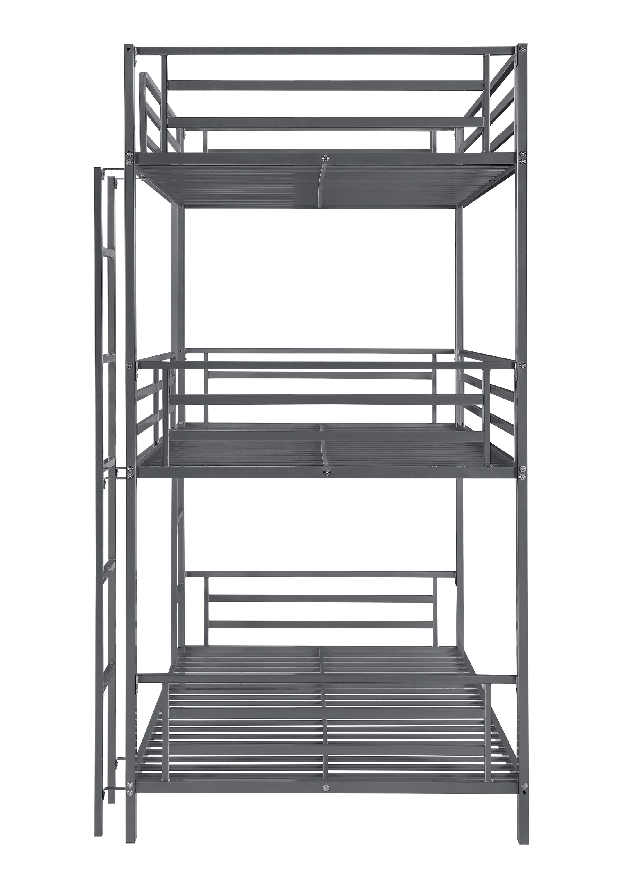 Maynard Metal Triple Twin Bunk Bed Gunmetal-422670