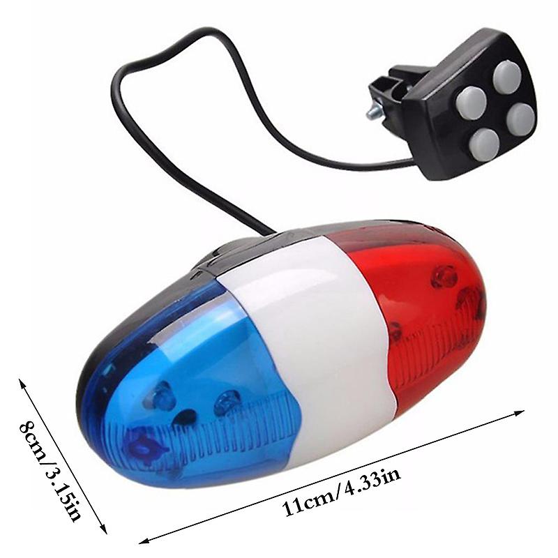 Born Pretty 1pc Electronic Horn Alarm Sound For Mountain Bike 4 Tone Sounds Bell Road Mtb Bike Light Electronic Horn Cycling Scooter Lamp