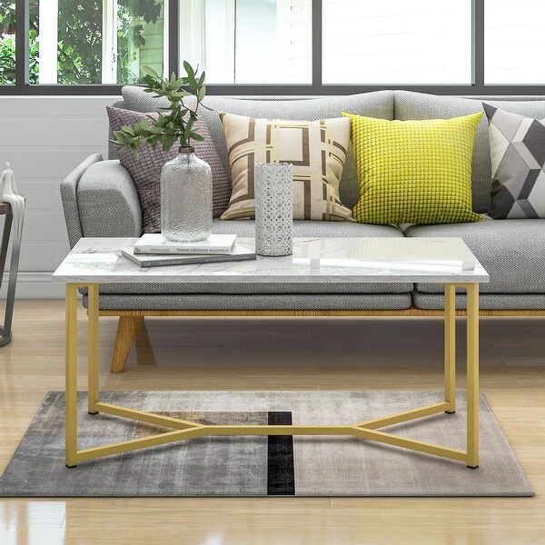 Modern Rectangle Wooden Coffee Table