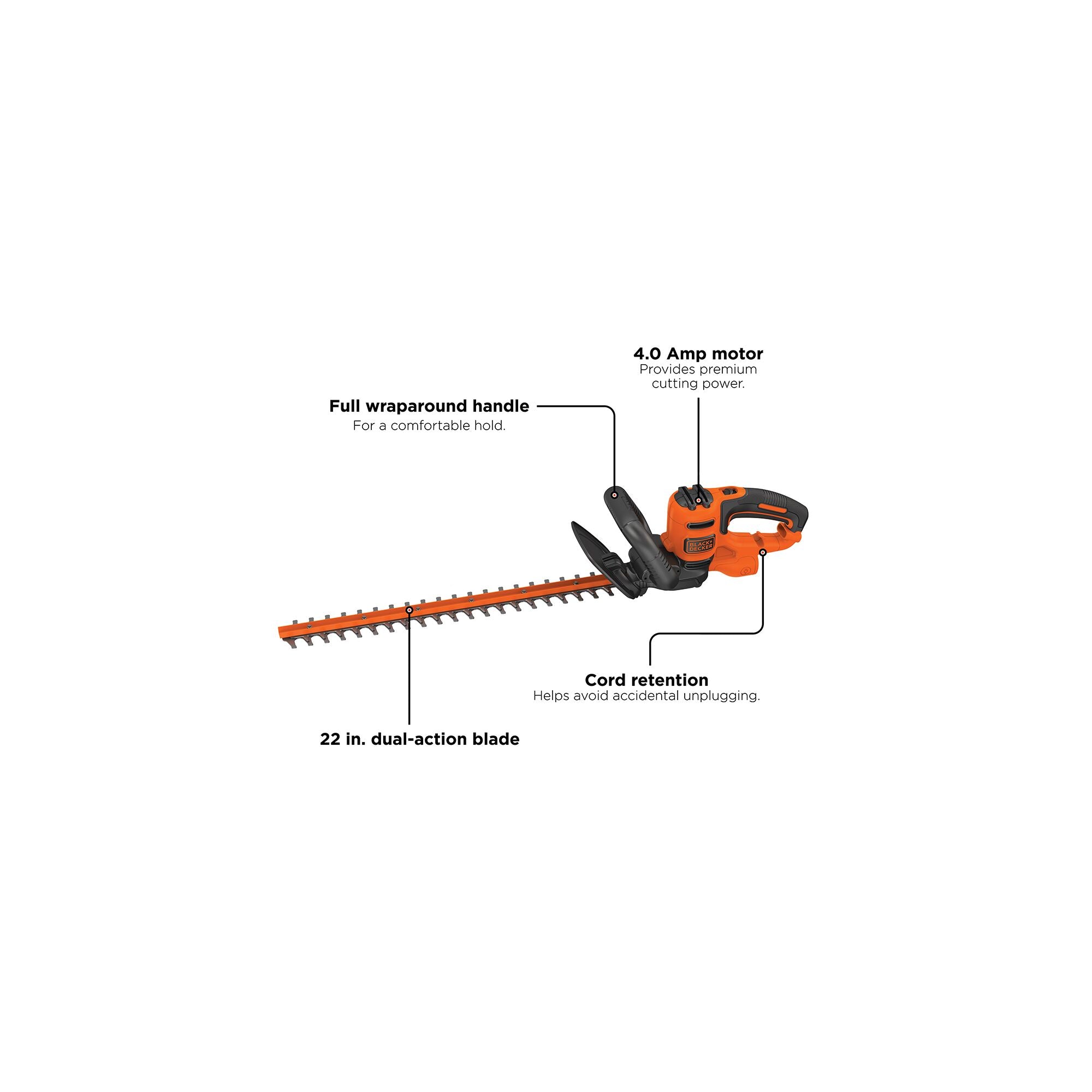 Hedge Trimmer, 22-Inch