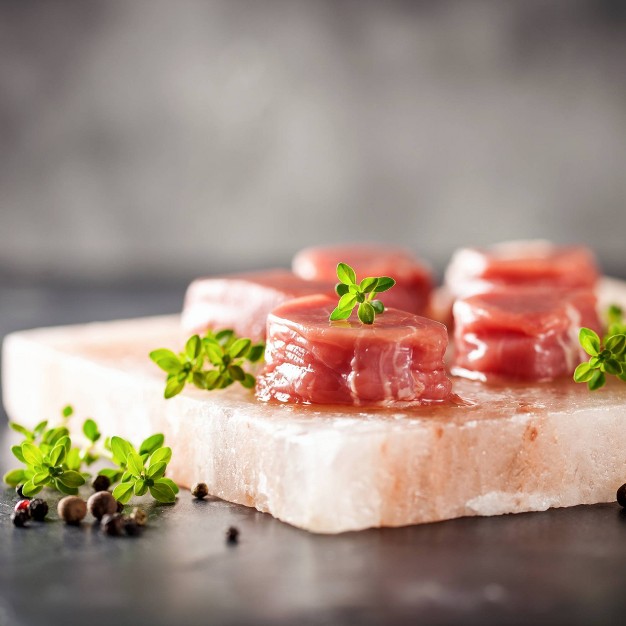 Outset Pink Himalayan Salt Plank Cooking And Serving Cutting Block