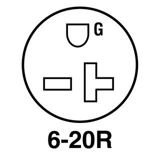 Legrand Pass  Seymour MaxGrip M3 20 Amp 250-Volt NEMA 6-20R Straight Blade Connector Yellow PS5469YCC15