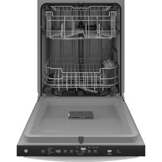 GE 24 in. Built-In Tall Tub Top Control Fingerprint Resistant Stainless Steel Dishwasher w3rd Rack Bottle Jets 50 dBA GDT630PYRFS