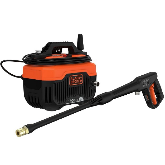 Black amp Decker Bepw1600 1600 Max Psi 1 2 Gpm Corded Cold Water Pressure Washer