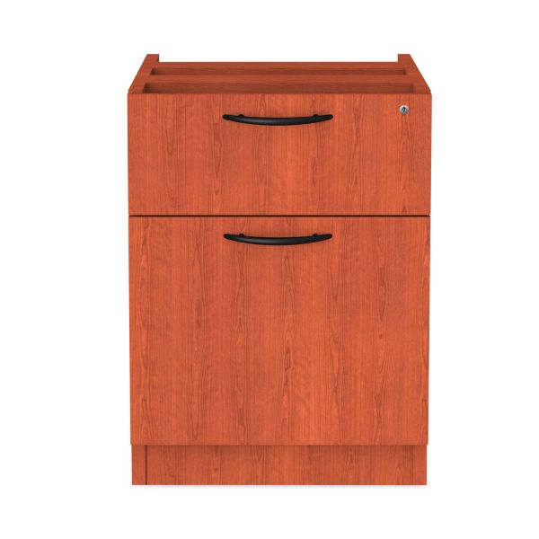 Alera Valencia Series Hanging Pedestal File， Left/Right， 2-Drawer: Box/File， Legal/Letter， Cherry， 15.63 x 20.5 x 19.25