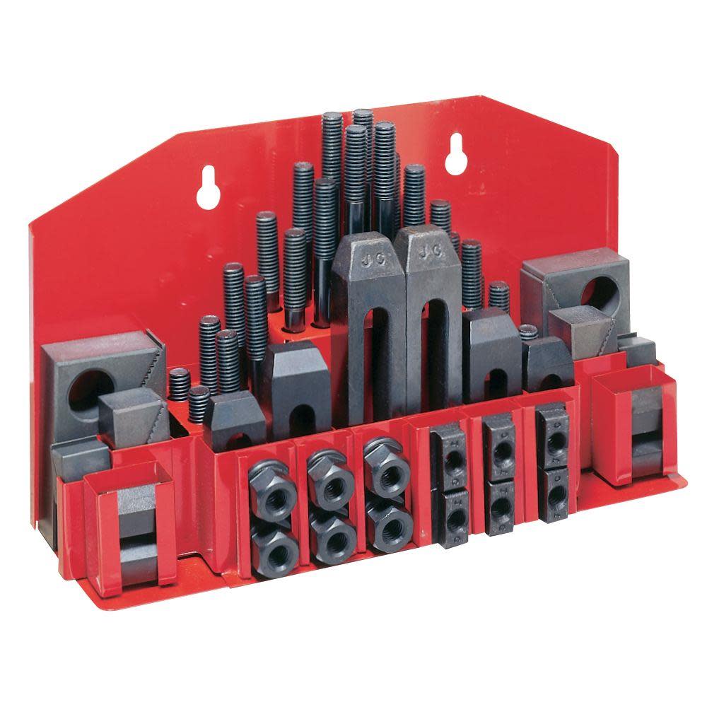 JET 58pc Clamping Kit for 5/8 In. T-Slot with Plastic Tray 660012 from JET