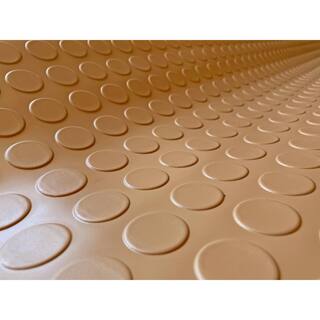 G-Floor Coin 8.5 ft. x 22 ft. Sandstone Commercial Grade Vinyl Garage Flooring Cover and Protector GF75CN8622SN