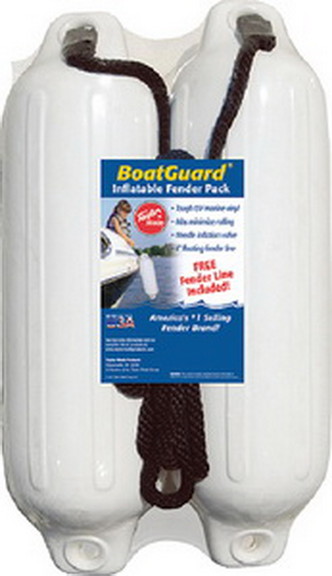 Taylor 2Pk Boatguard Fenders W/Fender Line