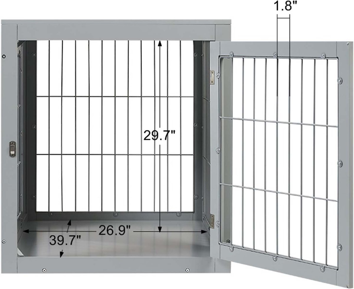 Unipaws Wooden Wire Furniture Style Dog Crate