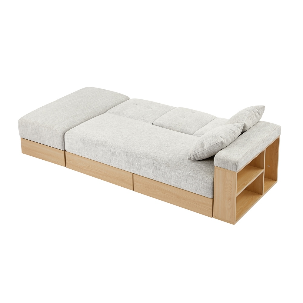 Multi functional sofa with storage box and drawer