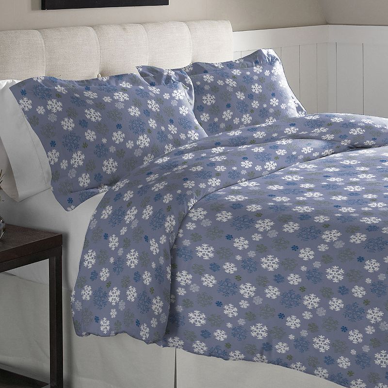 Pointehaven Heavy-Weight Flannel Duvet Cover Set