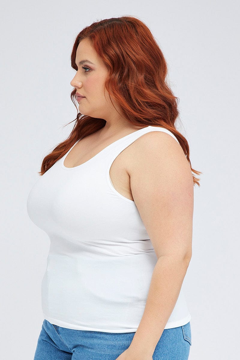 White Tank Top Seamless