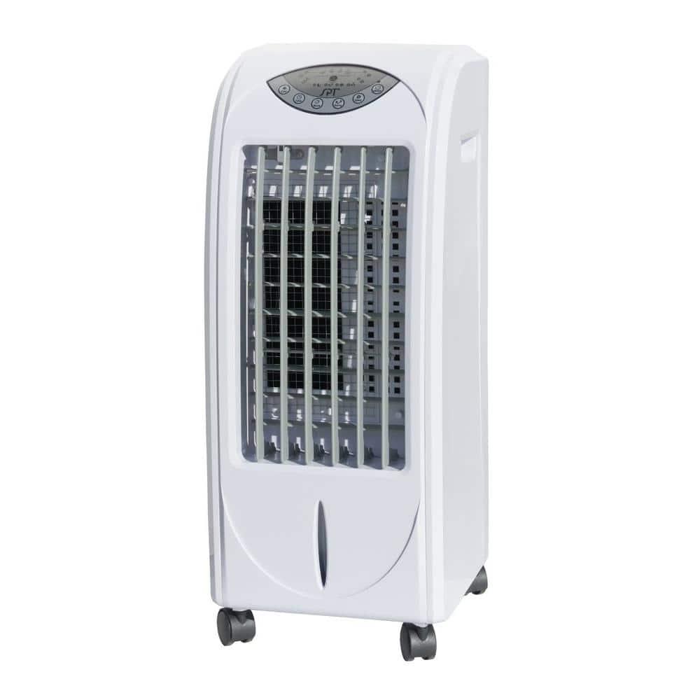 SPT 428 CFM 3Speed Portable Evaporative Cooler for 100 sq ft with Ultrasonic Humidifier and 3D Cooling Pad