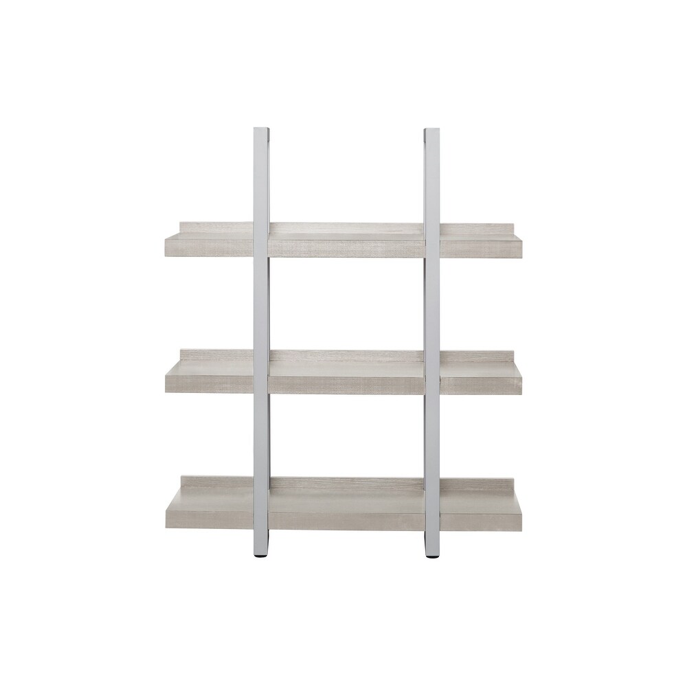 Rye Studio Tivoli Contemporary Wood Open Bookcase  Grey