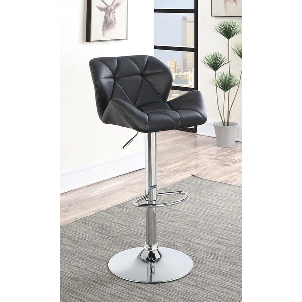 Grace Chrome Hydraulic Adjustable Bar Stools (Set of 2)